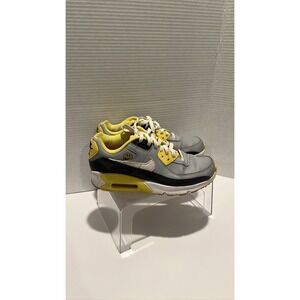 Nike Air Max 90 Go Smile Youth Grey Yellow Size 6.5 fits Women's Size 8
